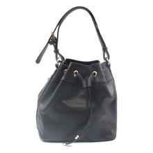 David Jones Black Solid Pull String Handbag For Women