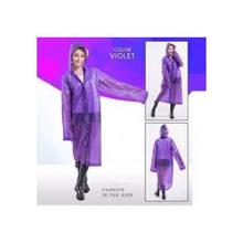 Portable EVA Raincoat Fashion Hooded Clear Thicken Rain Coat