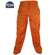 Orange Cotton Trouser For Men