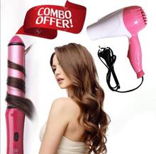 Nova Hair Care Combo (Hair Straightener & Curler + Dryer)