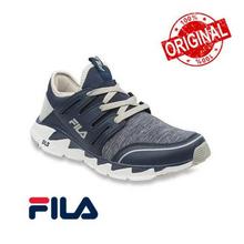 Fila Navy/Light Grey Glaze II Running Shoes For Men - (SS18ATOFM186)