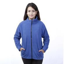 Royal Blue Front Zippered Polar Jacket-MJK1076