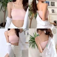 Cotton tube bra