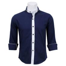 Slim Fit Casual Shirt- Navy