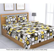 Loreto 144 TC 100% Cotton Double Bedsheet with 2 Pillow