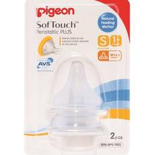 Pigeon Softouch Peristaltic Plus Nipple Blister Pack 2Pcs (LL)