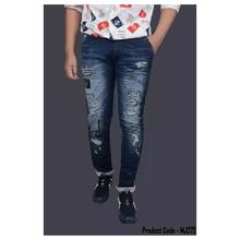 Hifashion Casual Jeans Pants For Men-Blue