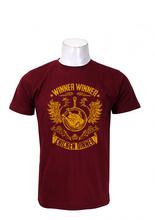 Wosa - PUBG  GOLDEN PRINT WIN MAROON T-Shirt For Men