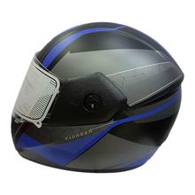 VEGA Cliff Pioneer Matt Black/Blue Single Visor Helmet