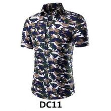 2018 new Hawaiian men's casual short-sleeved shirt