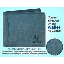 Foxter RFID Protected 100% Genuine High Quality Mens Blue