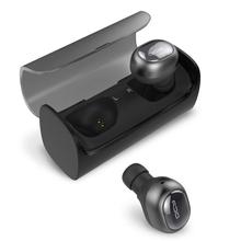 QCY Q29 Mini Dual Wireless Earbuds V4.1 Bluetooth Headphones With Charging Case And 12 Hours Stereo Music (Black)