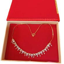 AMERICAN DIAMOND STONES STUDDED NECKLACE FOR WOMEN