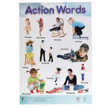 Action Words Educational Wall Chart Poster