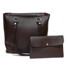 Brown 2 in 1 Tote Bag For Women