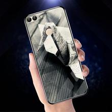 Luxury Tempered Glass Case For Huawei P Smart Case Silicon Nova Lite 2