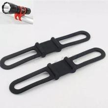 Cycling Light Holder Bicycle Handlebar Silicone Strap Band Phone Fixing Elastic Tie Rope Torch Flashlight Bandages