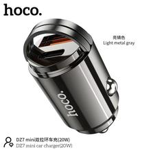 Hoco DZ7 Fast Charger USB C Mini Car Charger PD20W + QC3.0 Dual Port Fast Car Charger