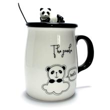 Panda Mug Gifts - Doublewhale Best Friend Gifts Mugs Tea Cups with Lids/Spoon for Teen Girls/Girlfriends/Women/Mum