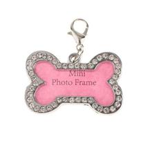Pet Puppy Cat Dog ID Tag Personalized Name Tags Nameplate Frame Necklace Pendant - Bone