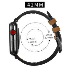 JINYA Hero Leather Band For Apple Watch 42MM / 44MM Deep Brown