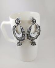 Silver Toned Ramleela Jhumka