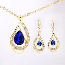 Unique Design Double Layer Water Drop Jewelry Sets for Women