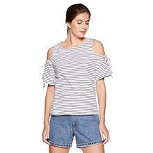 Amazon Brand - Symbol Women's Striped Loose Fit T-Shirt