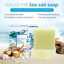 Sea Salt Soap Cleaner Removal Pimple Pores Acne Treatment