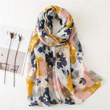 Korean Style Sun Protection Premium Printed Scarves For