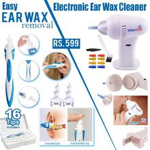 2 In 1 Ear Cleaner (Electric Ear wax Cleaner + Manual Smart Swab Ear Wax Remover )