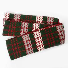 Dark Green/Red Printed Mixed Cotton Scarf For Men