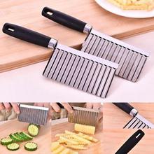 Potato Wavy Edged Knife Stainless Steel Kitchen Gadget