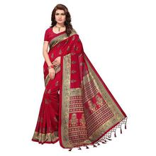 SALE - ANNI DESIGNER Silk Saree with Blouse Piece