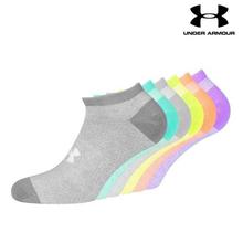 Under Armour Pack of 6 Solid No Show Socks For Women - 1312701-968