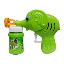Green Toon Hand Pressing Bubble Making Toy Gun (Color and Design May