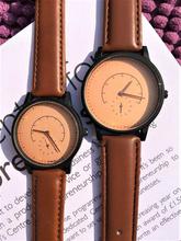 Brown Dial Minimalistic Classic Design Unisex Couple Watches