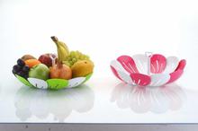 Self Adjustable Foldable Lotus Shape Fruit & Vegetable Basket Tray -