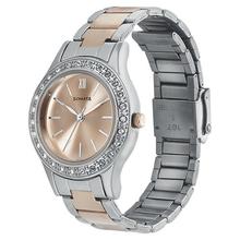 Sonata Blush Rose Gold Dial Analog Watch for Women-8123KM01