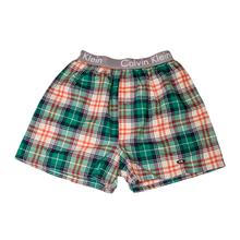 KELVIN Stylish Fit Boxer Shorts checked Style Green/Cremmy Box Lining