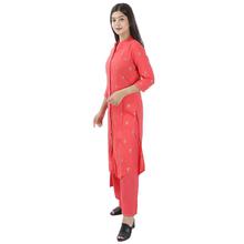 Red Kurti With Plazo Set