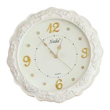 White Floral Wall Clock