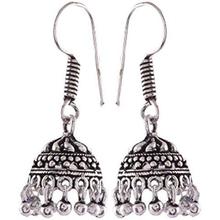 Ganapathy Gems Silver Metal Jhumki for Women 5024