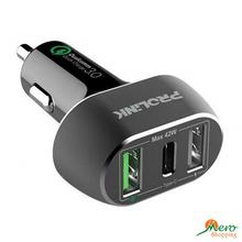 Prolink 3-Port Car Char.2 USB & 1 Type-C 3.0 (42W)-PCC34201