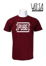 Wosa -VIBE PUBG LOGO Maroon Printed T-shirt For Men