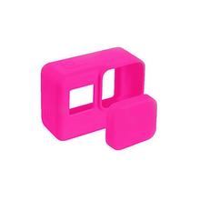 Silicone Cover Protective Case Silicone Lens Cap For Gopro Hero 5 (Pink)