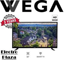 Wega 32 Inch DLED TV HI Sound Double Glass - (Black)