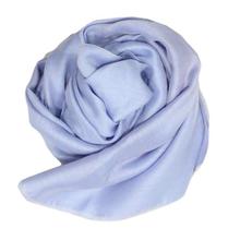 Sky Blue Silk Cashmere Shawl For Women