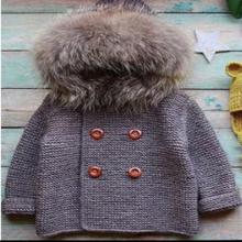 Wonder Closet Grey Sweater with Fur Hooded