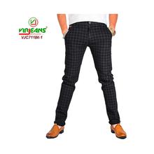 Virjeans Stretchable Cotton Check Black Chinos Pant for Men (VJC 715) 2